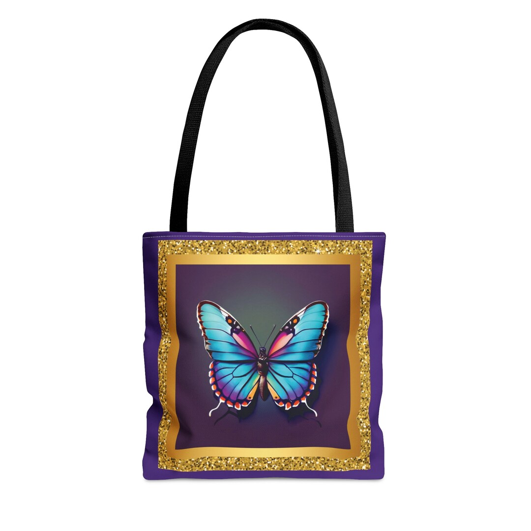 Butterfly Tote Bag Monarch Butterfly Gifts Butterfly Wings Etsy