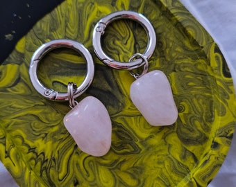 rose quartz boot charms / rose quartz charms / rose quartz boot / boot charms / shoe charms