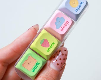 Clicky Keyboard Keychain | Satisfying Blue Switch Fidget Accessory