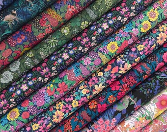 Liberty Fabric Pack ~ Florabunda | Tana Lawn™ quilting cotton charm fat quarter bundle - paisley large bright jungle tresco ciara floral