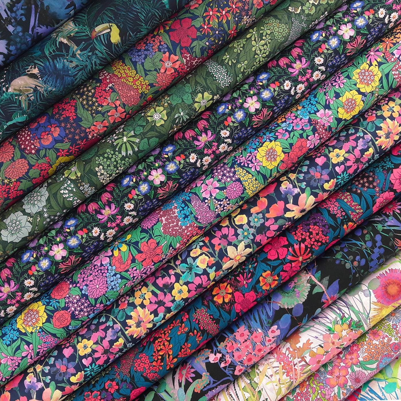Liberty Fabric Pack ~ Florabunda | Tana Lawn™ quilting cotton charm fat quarter bundle - paisley large bright jungle tresco ciara floral