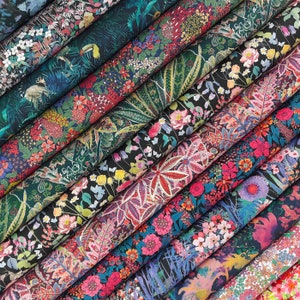 Liberty Fabric Pack ~ Florabunda / Tana Lawn™ quilting cotton charm fat quarter bundle - paisley large bright jungle tresco ciara floral