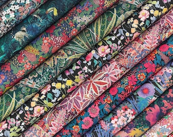 Liberty Fabric Pack ~ Florabunda | Tana Lawn™ quilting cotton charm fat quarter bundle - paisley large bright jungle tresco ciara floral