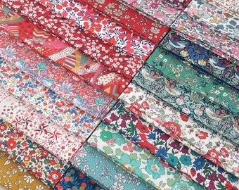 Liberty Fabric Pack ~ Celebration | Tana Lawn™ cotton bundle square fat quarter Capel Strawberry Thief Wiltshire Poppy Daisy charm patchwork