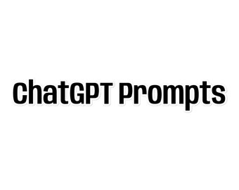 ChatGPT Prompts Sticker – AI Vinyl Decal for Tech Enthusiasts