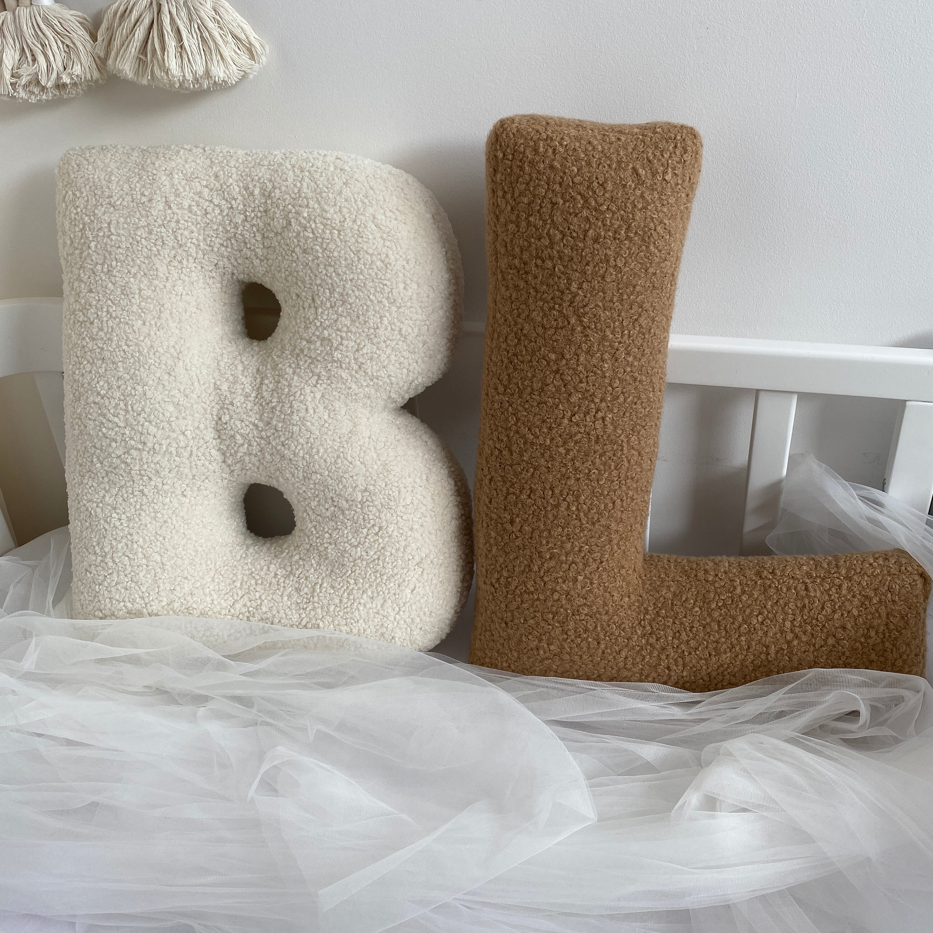 Letter Pillow Ivory Faux Fur: Monogram Initial Cushion - Etsy