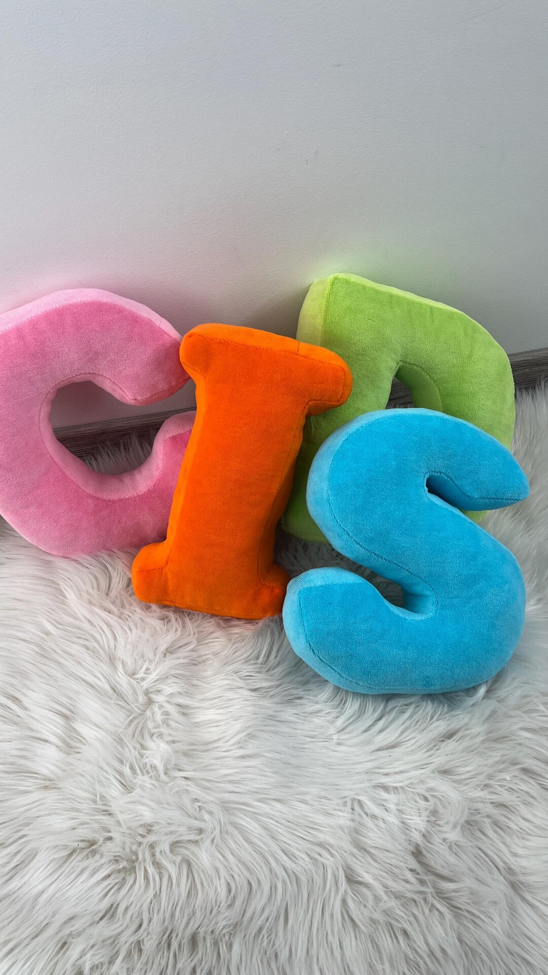 Letter Pillow Velour Cotton: Custom Monogram Initial Throw Pillow - Etsy