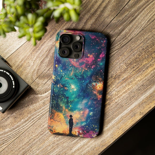 Cosmic Wonder - Vibrant Space Nebula and Stars Phone Case For Iphone 15 14 13 12 11 pro max X XR 8 7