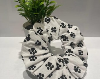 Classic Paw Print Scrunchie