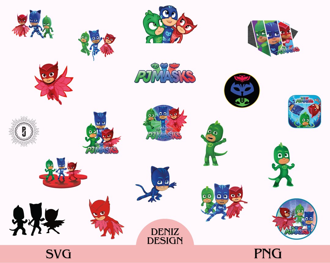 PJ Mask PNG Bundle Pj Masks Hero Png Pj Masks Png Moon - Etsy Australia