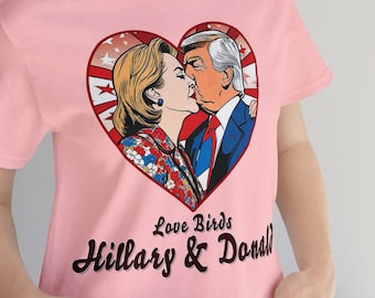 T-shirt Toxic Couples Kissing, grappig T-shirt met politieke humor