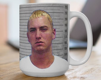 EMINEM inspirerend citaat, beroemdheidsfoto, grappige koffiemok, 15oz beker
