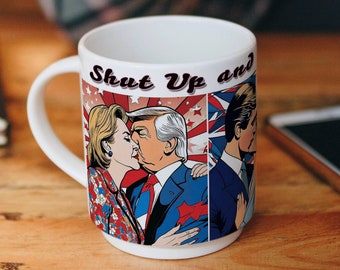 Grappige koffiemok giftige stellen, cadeau politieke humor, 15oz