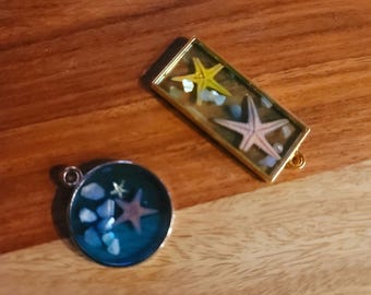 Unique Handmade Sea Glass Pendants: