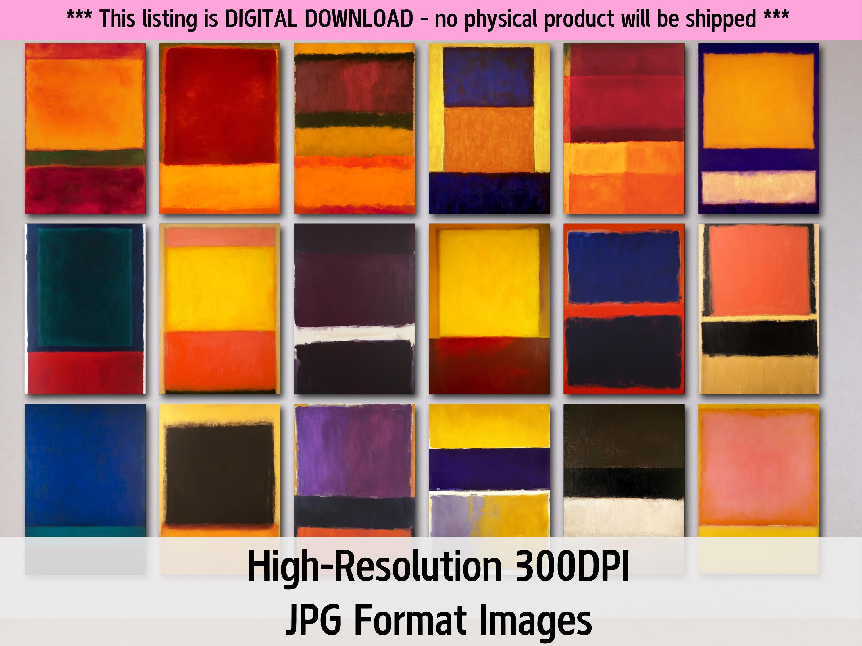 150+ Mark Rothko Inspired Color Fields Art Collection | Digital Prints ...