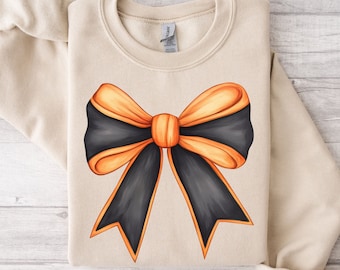 Halloween Coquette Bow PNG Shirt  Design Coquette Bow Halloween Clipart Shirt Design Halloween Coquette Bow Shirt Minimalist Halloween Bow
