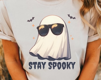 Halloween Ghost Stay Spooky PNG Clipart Design Stay Spooky Clipart Spooky Season PNG Clipart Retro Halloween Spooky Season PNG