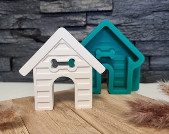 Silicone mold doghouse | Dog House Animal Pet Family Dog | Silicone mold | Stamp Barn | SF-2042