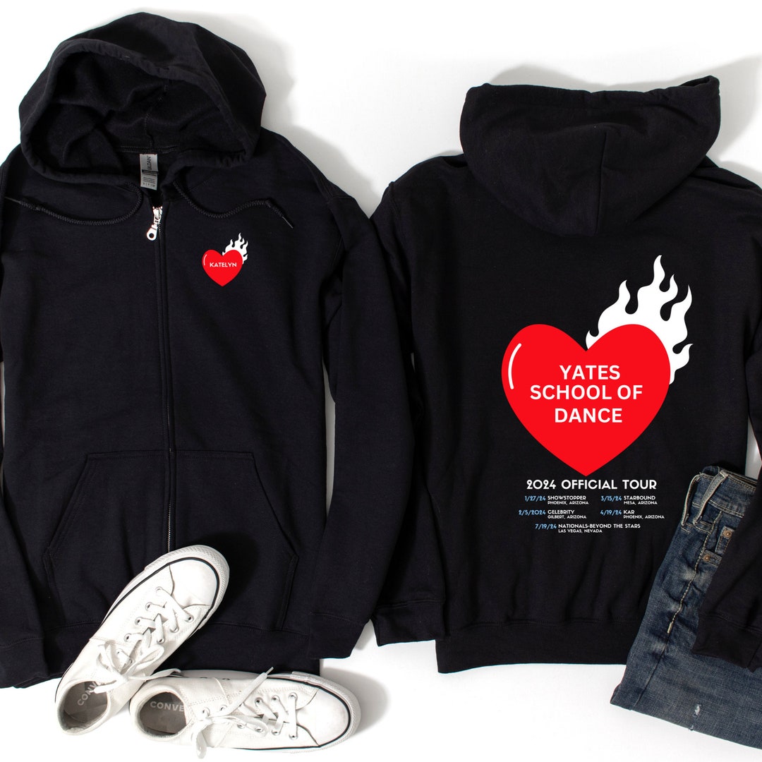 Personalized Custom Dancer Zipup Hoodie Sweatshirt Dance Etsy