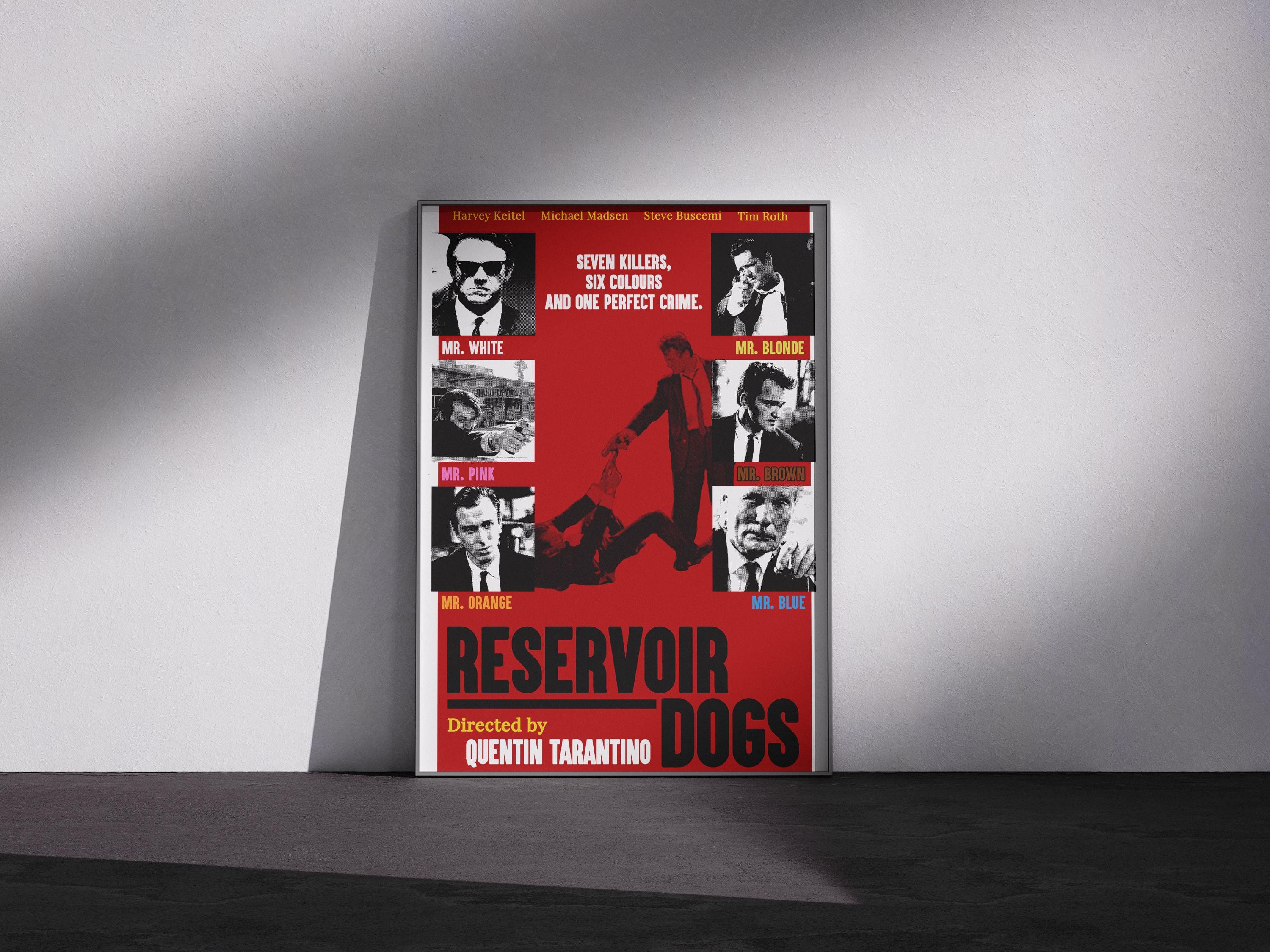 RESERVOIR DOGS ポスター RESERVOIR DOGS (1992) POSTER, US, SIGNED BY QUENTIN