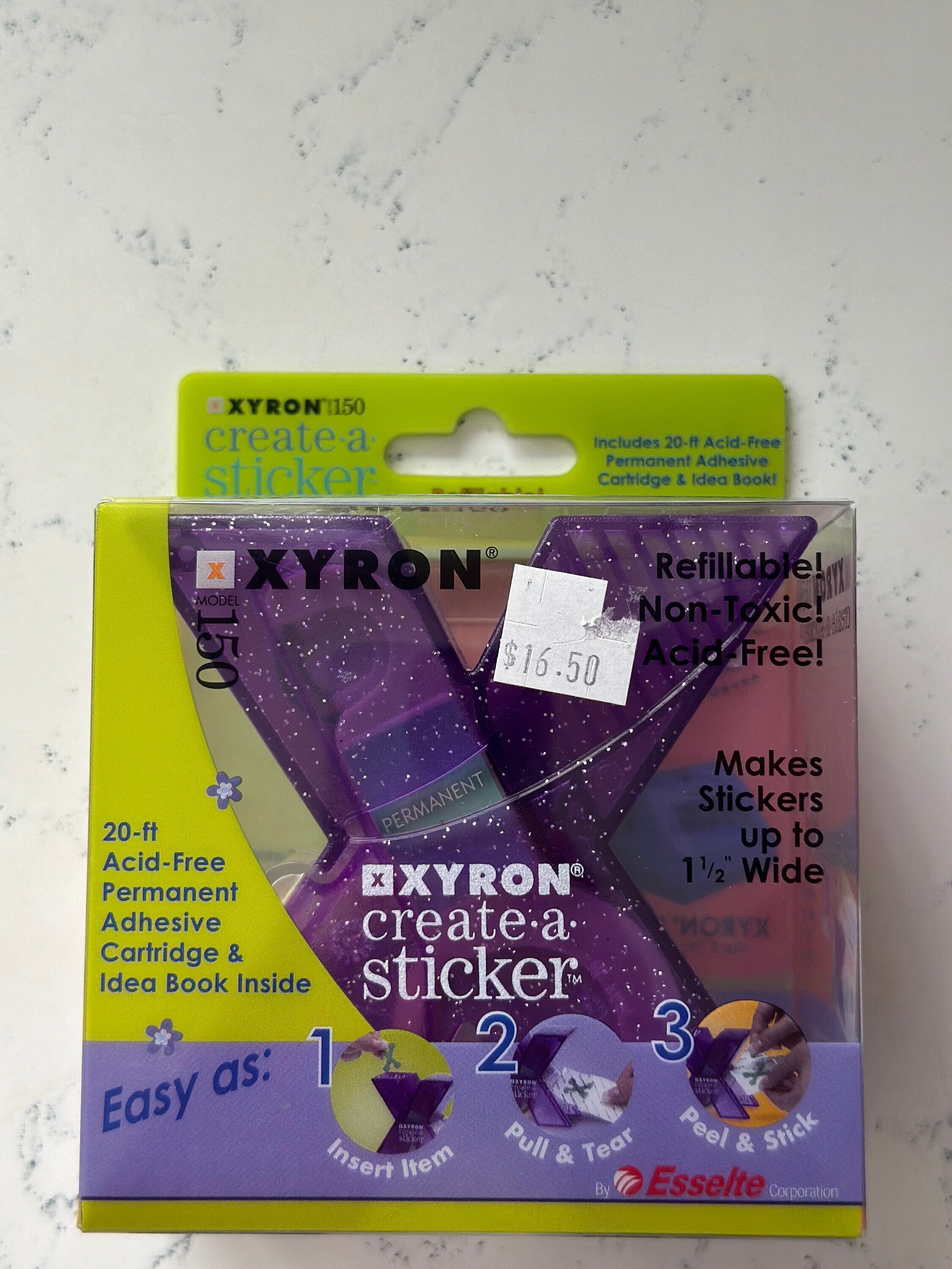 Xyron Create-a-sticker Mini Permanent Adhesive Refill Cartridge  AT255-20CFTP 