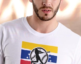 Venezuela Baseball T-Shirt: Venezuelan Flag Unisex Cotton Tee
