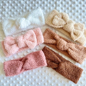 Bandeau SHERPA pour bébé accessoires bébé fille bandeau tricot cadeau naissance bébé cadeau baby shower image 3