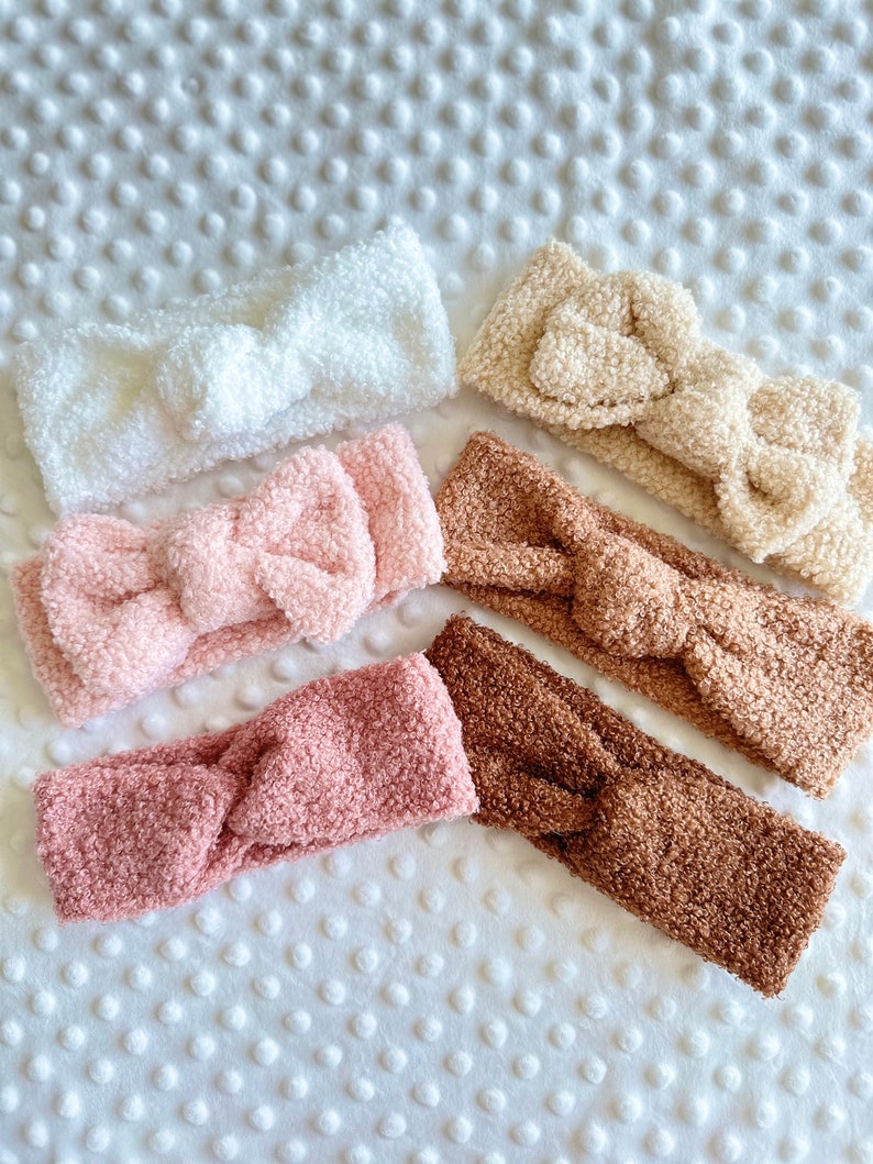 Bandeau SHERPA pour bébé accessoires bébé fille bandeau tricot cadeau naissance bébé cadeau baby shower image 3