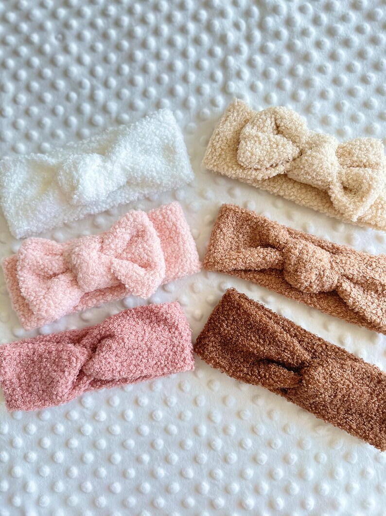 Bandeau SHERPA pour bébé accessoires bébé fille bandeau tricot cadeau naissance bébé cadeau baby shower image 6