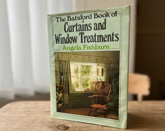 Curtains and Window Treatments by Angela Fishburn - Vintage 1982 Book on DIY Curtain Making, Interior Design, Ex-Libris