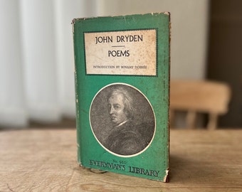 Poems by John Dryden - Vintage 1966 Poetry Book, Everyman's Library