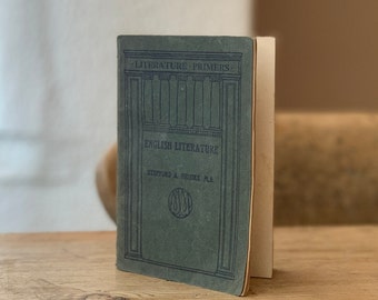 Literature Primers: English Literature by Stopford A. Brooke - Antique 1918 Book on Literature, History, Academia, Macmillan