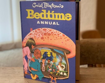 Album annuel de l'heure du coucher d'Enid Blyton - Annuaire des enfants vintage 1969, Histoires de l'heure du coucher, Jeux, Nostalgie, Rétro, Livre illustré