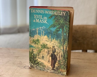 Maldad en una máscara de Dennis Wheatley - Novela vintage de 1970