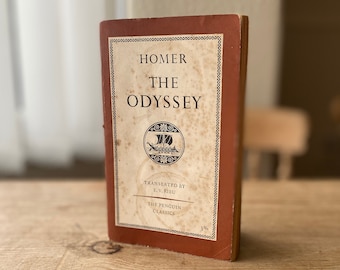 Die Odyssee von Homer - Vintage 1959 Pinguin Taschenbuch, altgriechischer Dichter, Literatur des 8.Jahrhunderts