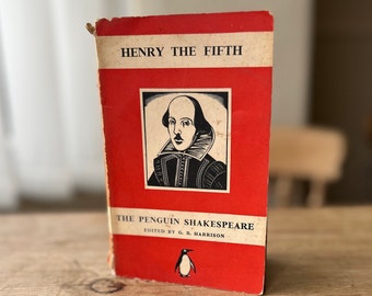 Heinrich der Fünfte von William Shakespeare – Jahrgang 1937 Pinguin Taschenbuch Erstausgabe