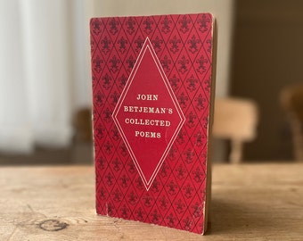 Collection de poèmes de John Betjeman - Collection de poèmes vintage 1962, rétro, John Murray