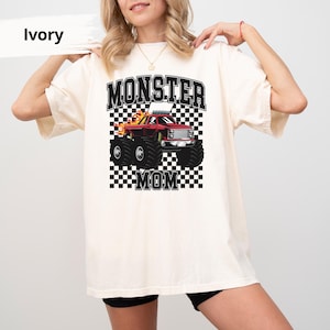 Comfort Colors® Monster Truck Mom Shirt, Trucklover Gifts, Monstertruck Tee, Truck Lover Gift, Mom Monster Truck Gift,Monster Truck Mama Tee