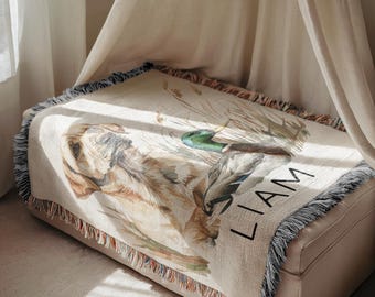 Personalized Mallard Duck Blanket Mallard Duck Nursery Decor Mallard Duck Name Blanket Mallard Hunting Name Blanket Duck Hunting Nursery