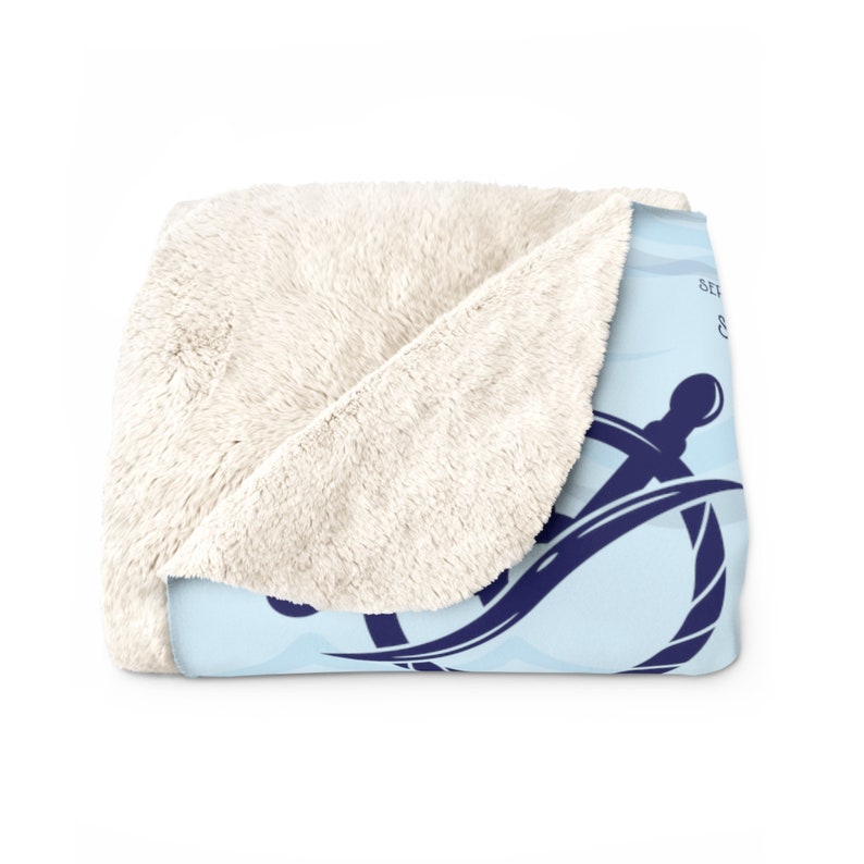 Personalized Boat Blanket Customized Blanket Boat Gift Blanket Nautical Design Captain Gift for