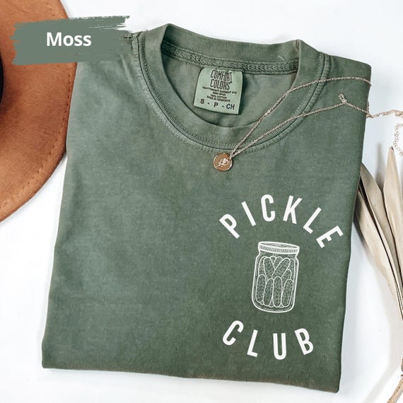 Comfort Colors® Pickle Club Shirt, Pickle Lover Gift, Pickle Crewneck, Pickle Club Tee, Pickling Season, Pickle Gift for Mom, Pickle Gifts