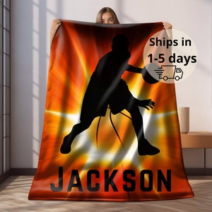Personalized Basketball Blanket for boy, Basketball plush, Basketball Throw, Basketball teenager gift, Basketball player,Basketball grandson
