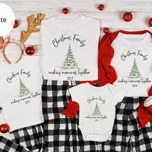 Family Christmas 2025 Shirt Making Memories Ttogether, Matching Family Pjs Tee, Matching Tee for Christmas, Christmas Matching Sweater Gift
