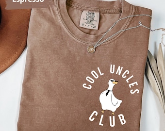 Comfort Colors® Cool Uncles Club Shirt, Pregnancy Announcement TShirt for Uncle, Cool Uncle T-Shirt, New Uncle Shirt, Gift for Uncle to Be