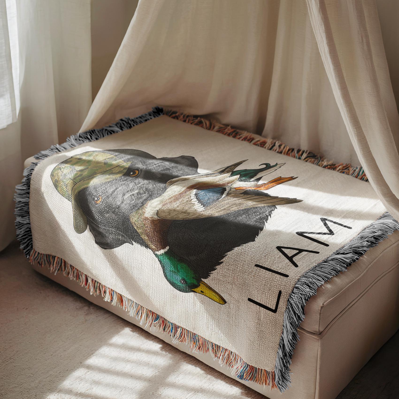 Personalized Mallard Duck Blanket Mallard Duck Nursery Decor Mallard ...