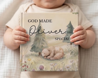 Personalized Baby Book with Name, Christian Storybook, Baptism Gift for Boys or Girls,  Faith Bedtime Book, Gift for Godson or Goddaughter