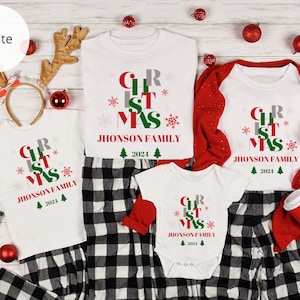 Family Christmas 2025 Shirt, Sweater for Family Personalized Pajamas, Christmas Family Shirt for Holiday Season, Christmas Matching Sweaters