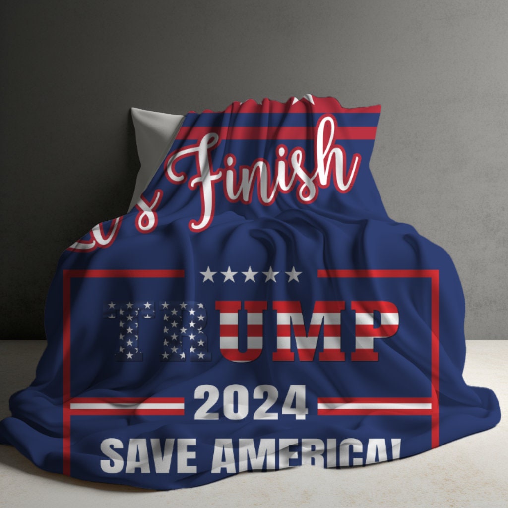 Trump Second Term Blanket Trump Back Again Support Trump Blanket Trump
