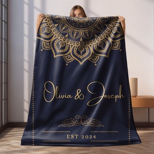 Mr and mrs blanket,mr and mrs custom blanket, Wedding shower gift, Wedding keepsake gift, Anniversary gift, mr and mrs established blanket