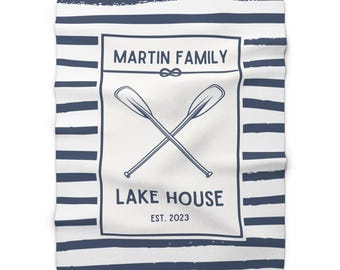 Custom Blanket for Lakehouse Owner, Lakehouse Throw, Lake House Gifts, Gif for Lake House Bedding, Lakehouse Decor, Lakehouse Owner Gift